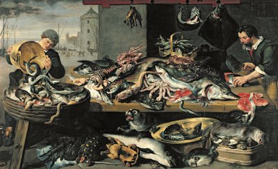 Il mercato del pesce da Frans Snyders or Snijders